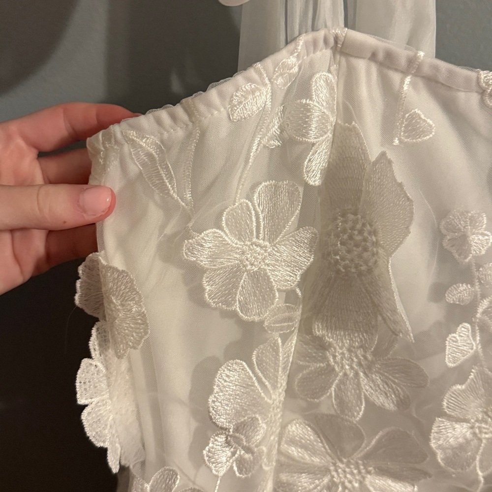 Lulus White Floral Mini Dress - Picture 9 of 9